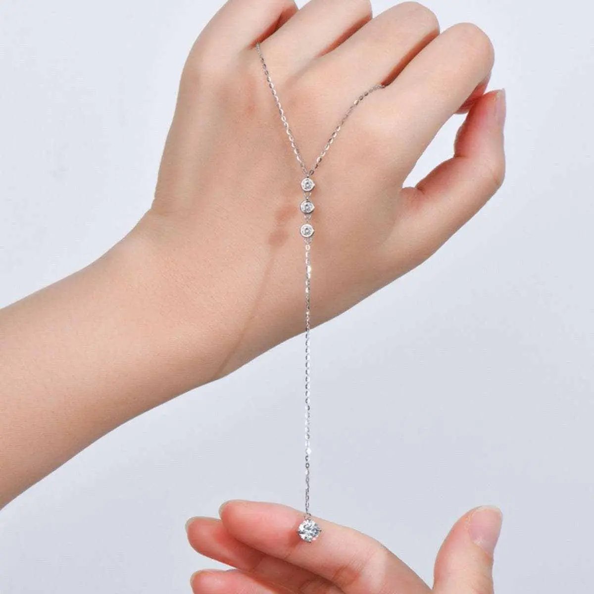 Elegant Moissanite Drop Necklace - Love Salve